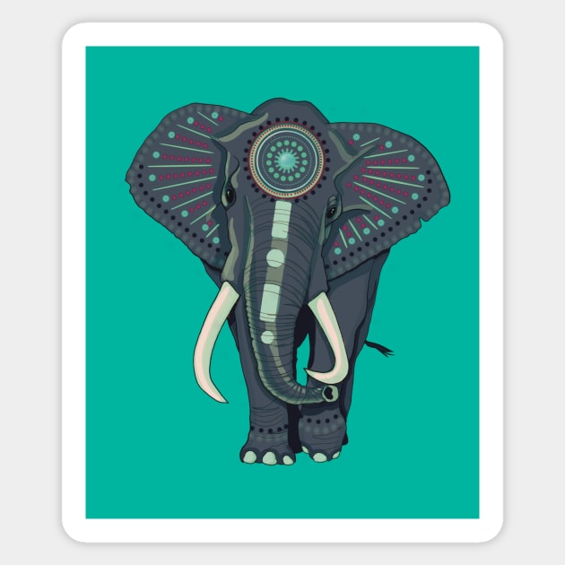 Indian Elephant Sticker by Handan